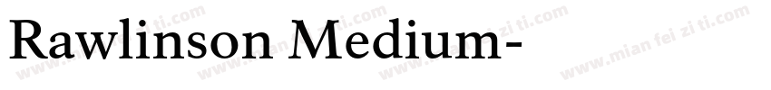 Rawlinson Medium字体转换